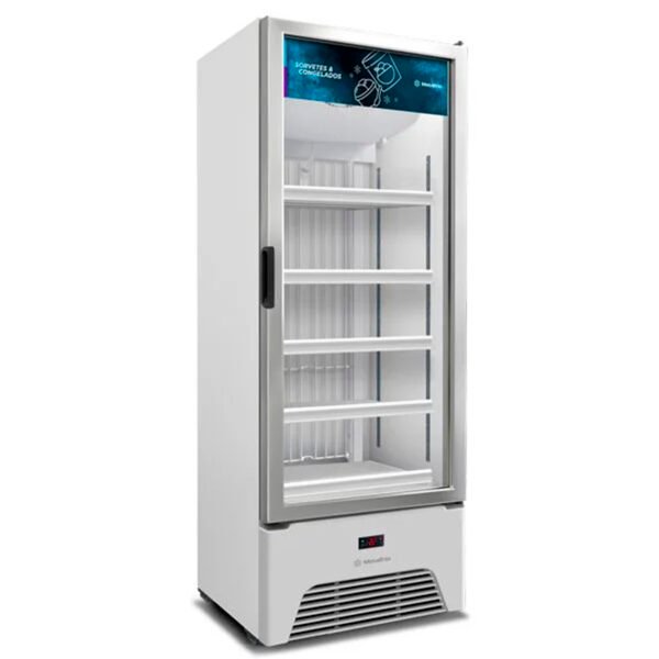 Freezer Vertical Porta de Vidro Sorvetes e Congelados 490L VF50AH Optima Branca 220v - Metalfrio - Imagem 2