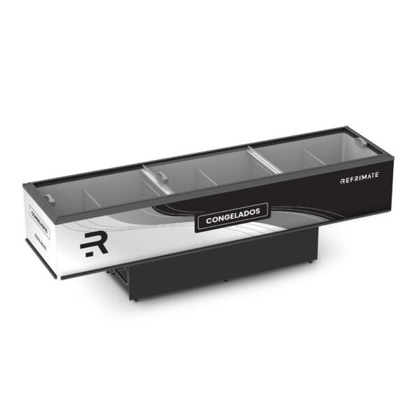 Expositor Ilha Câmara Horizontal Plus de Congelados Vidro Reto 3,00M EIP 3000 VR New - Refrimate 220V