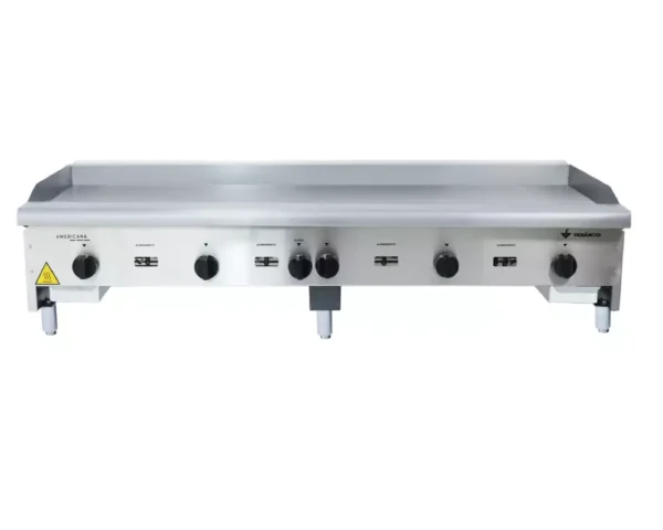 Chapa Americana Lisa 18mm Inox a Gás 150 cm CG150 - Venâncio