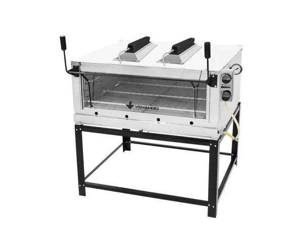 Forno Lastro Refratário Gás Infravermelho Gratinador Inox FIRIV90 - Venâncio