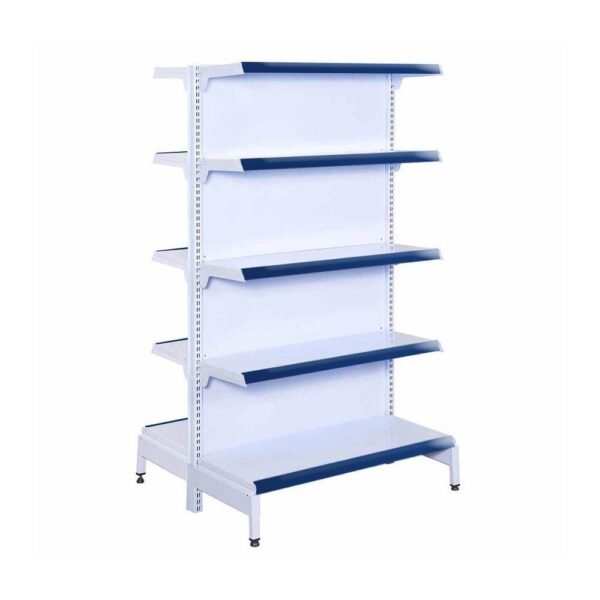 Gôndola 1,70m Central Inicial Prateleira Supermercado 5 Níveis 40x30 New Plus Azul SA Gôndolas