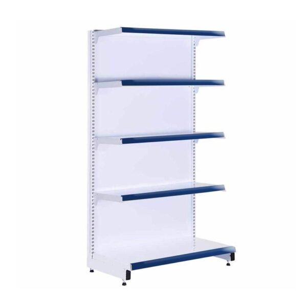 Gôndola 1,70m Parede Inicial Prateleira Supermercado 5 Níveis 40x30 New Plus Azul - SA Gôndolas