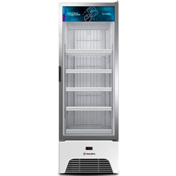 Freezer Vertical Porta de Vidro Sorvetes e Congelados 490L VF50AH Optima Branca 220v - Metalfrio - Imagem 3