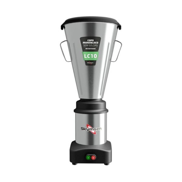 Liquidificador Comercial Baixa Rotação Profissional Inox Copo Monobloco LC10 10L 220v Skymsen