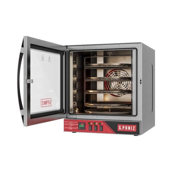 Forno Turbo Convector Elétrico Rotativo Inox Pizzas e Salgados 4 Bandejas Ø 35cm Fcr 4 220v - Gpaniz - Imagem 2