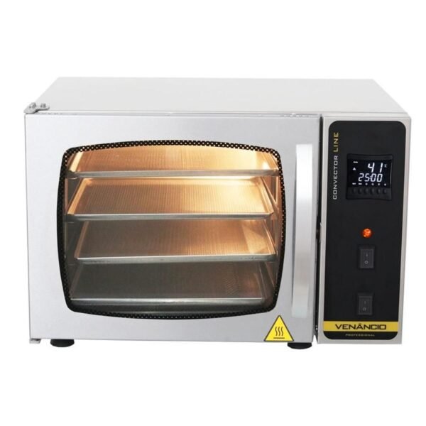 Forno Turbo Convector Piccolo Elétrico 4 Esteiras Vapor Fc4emv Venâncio 220V - Imagem 2