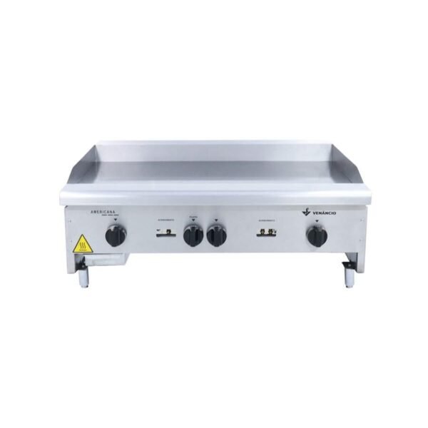 Chapa Bifeteira Lanche Americana Lisa Inox Gás 90 Cm CG90 - Venâncio