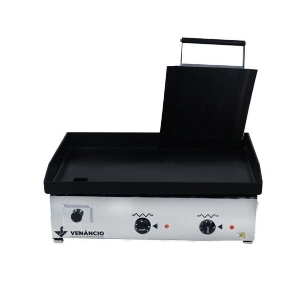Chapa Bifeteira Lanche Elétrica Inox 65Cm Com Prensa Ce65p Venâncio