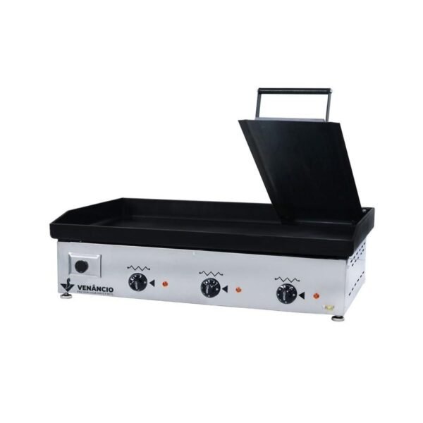 Chapa Bifeteira Elétrica Inox 80cm Com Prensa Ce80p 220V - Venâncio