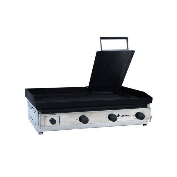 Chapa Bifeteira Lanche a Gás Inox 80cm Com Prensa C80p - Venâncio