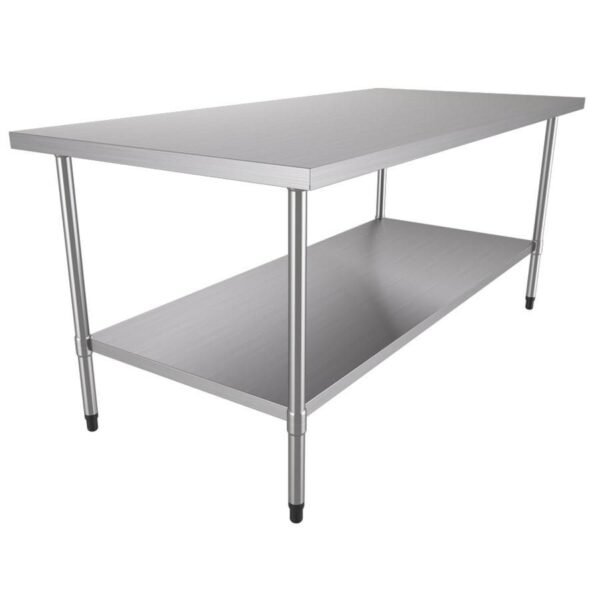 Bancada de Apoio Total Inox 1,90m X 0,90m BAI 1900/900 - Metalcubas