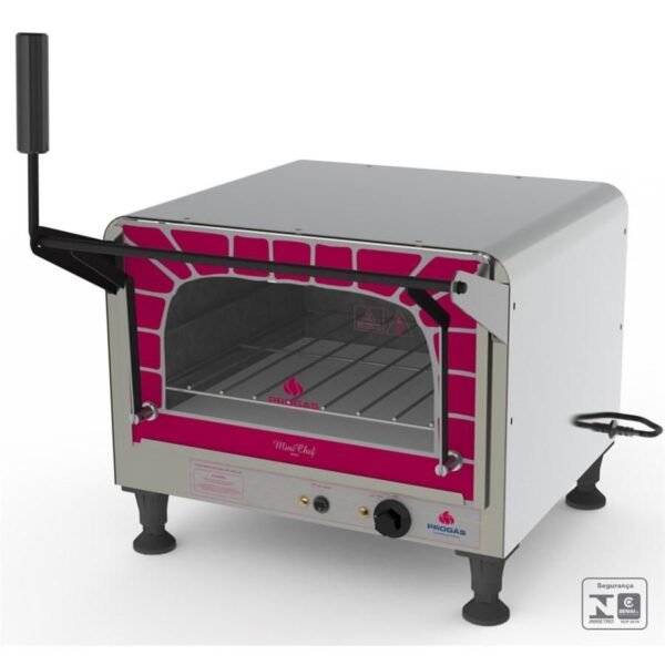 Forno Lastro Refratário Mini Chef Prpe-400 Elétrico Gratinador Progas