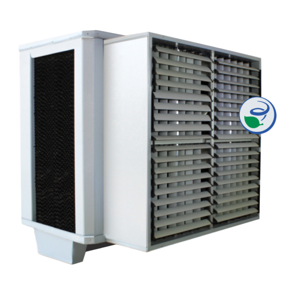 Climatizador Evaporativo Vazão: 36.000 m³/h  Área climatizada de 250m² a 300m² EV 36.000-Evaporsul
