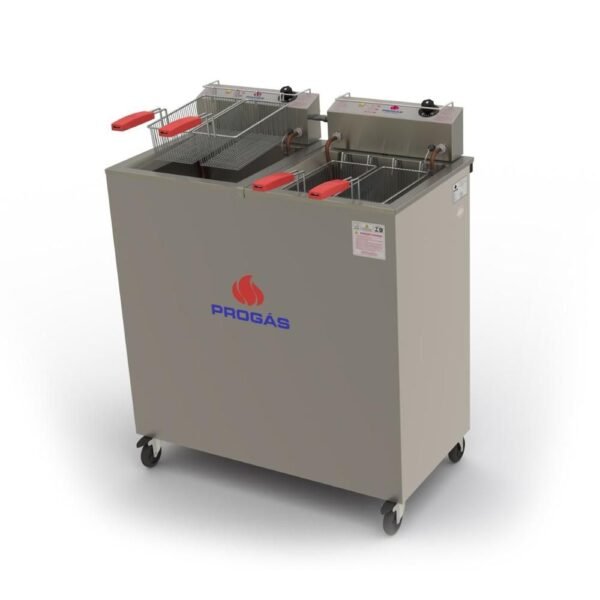 Fritador Elétrico Profissional Pr-200e Água e Óleo Tanque 18 Lts Individual Progás