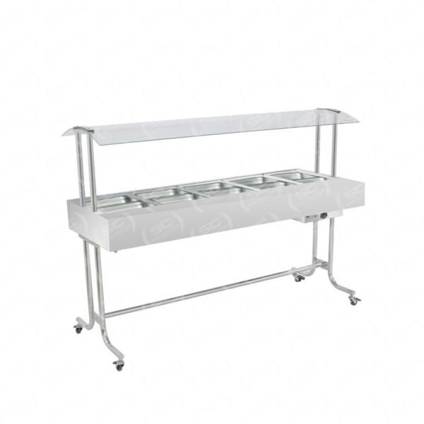 Buffet Estufa Aquecimento Cromado 10 Cubas Quentes Ea10m - Venâncio