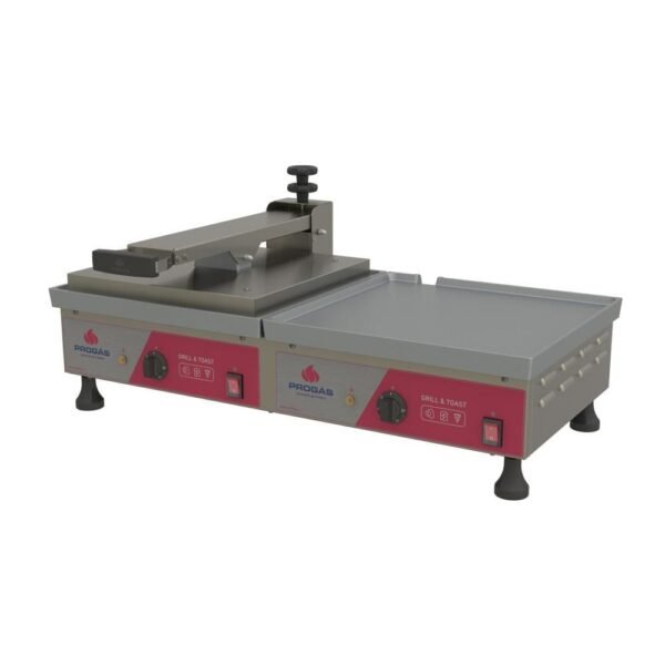 Prensa Chapa Conjugada Profissional Elétrica Alumínio Lanche PRA-45EC 220V P43290 - Progás