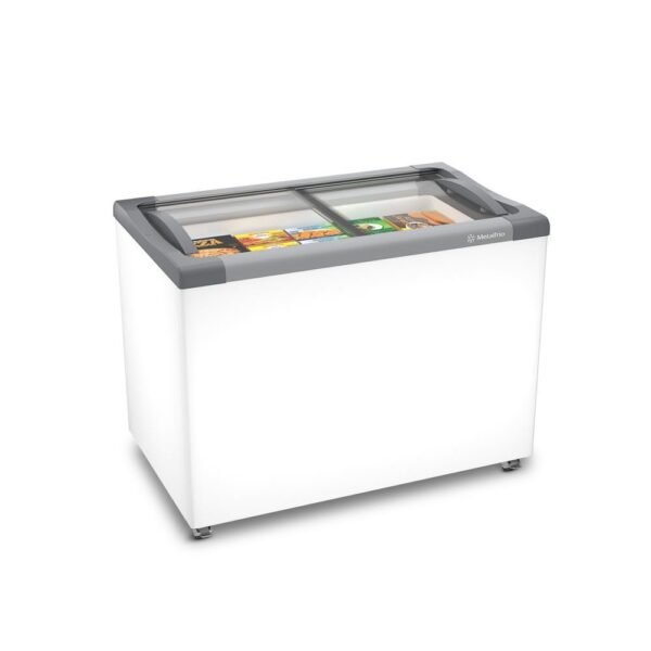 Freezer Horizontal Congelados Tampa Vidro 230L NF30S Metalfrio