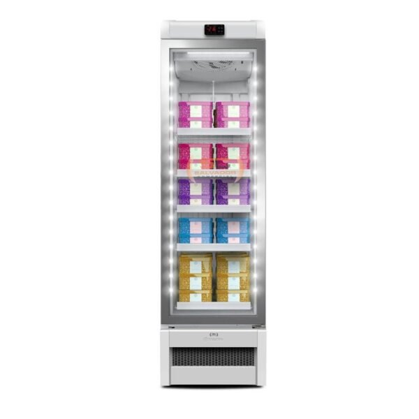 Freezer Vertical Porta de Vidro Para Sorvetes e Congelados 324L VF28FH Branco 220V- Metalfrio - Imagem 2