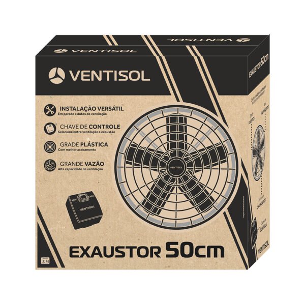 Exaustor de 50cm Ventisol 220V Alta Vazao 5000m2/h - Ventisol - Imagem 5