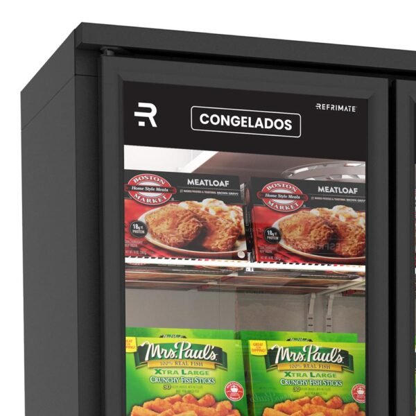 Auto-Serviço Vanguard Congelados Porta Aquecida 2 Porta -18ºC ASVCG2PPB Preto/Branco 220V - Refrimate - Imagem 2