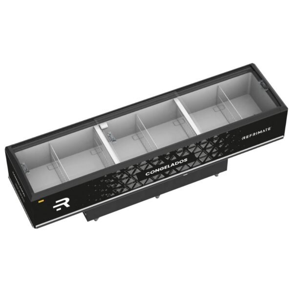 Expositor Ilha Vanguard Top Congelados Resfriados 800L Vidro Semicurvo 3,00m EIVT 3000 127V Refrimate - Imagem 2