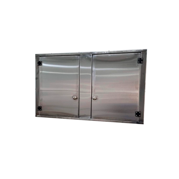 Armário Aéreo com Portas em Aço Inox aisi430 - Irmãos Braun Soluções em Inoxidáveis